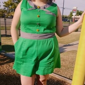 ASOS Curve Other - Green Upcycled Romper ASOS Curve Other - Green Upcycled Romper